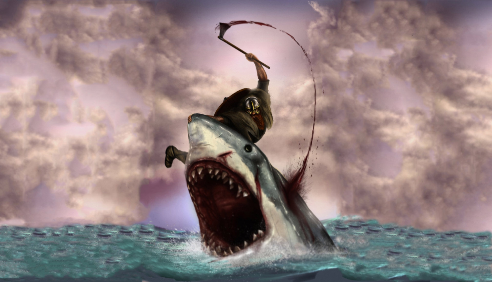 http://cdn.animalhi.com/1920x1104/20121101/viking%20vs%20shark%20by%20sharpwriter%20this%20was%20originally%20portrait%20wall8230%201920x1104%20wallpaper_www.animalhi.com_99.jpg