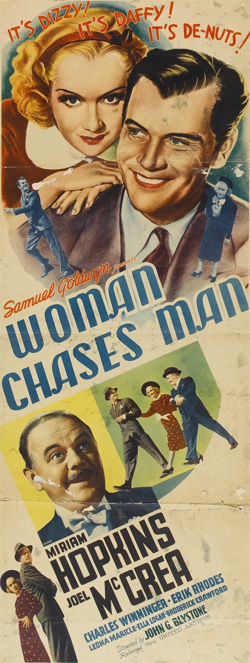 Woman Chases Man